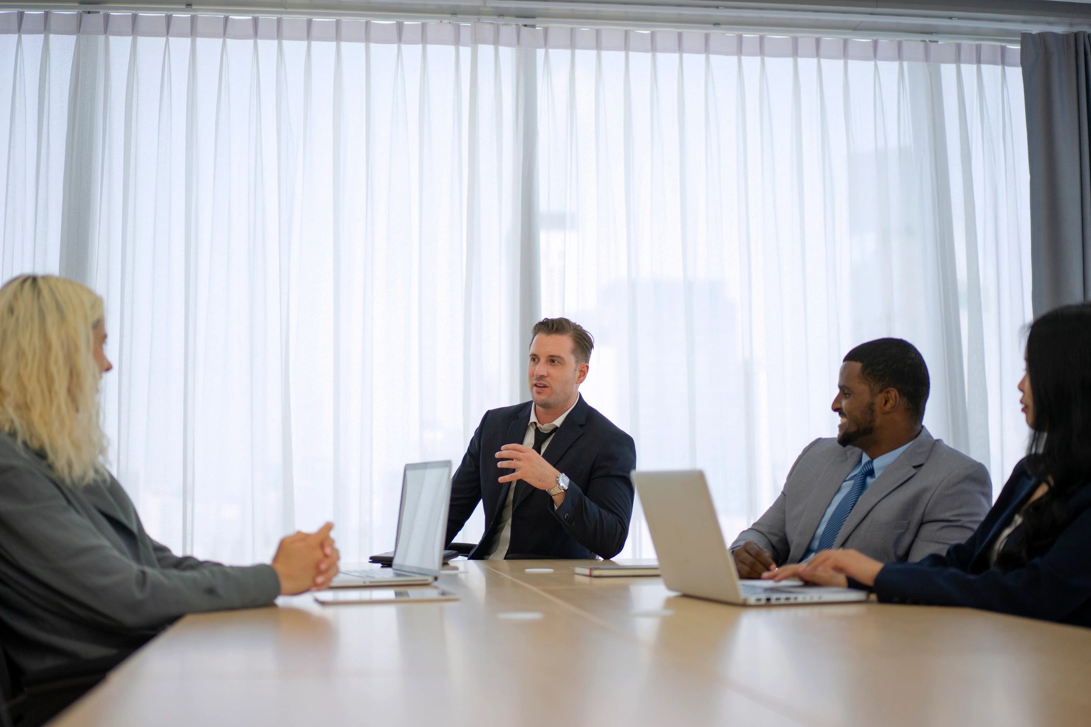 Professional team meeting representing the Allspark team